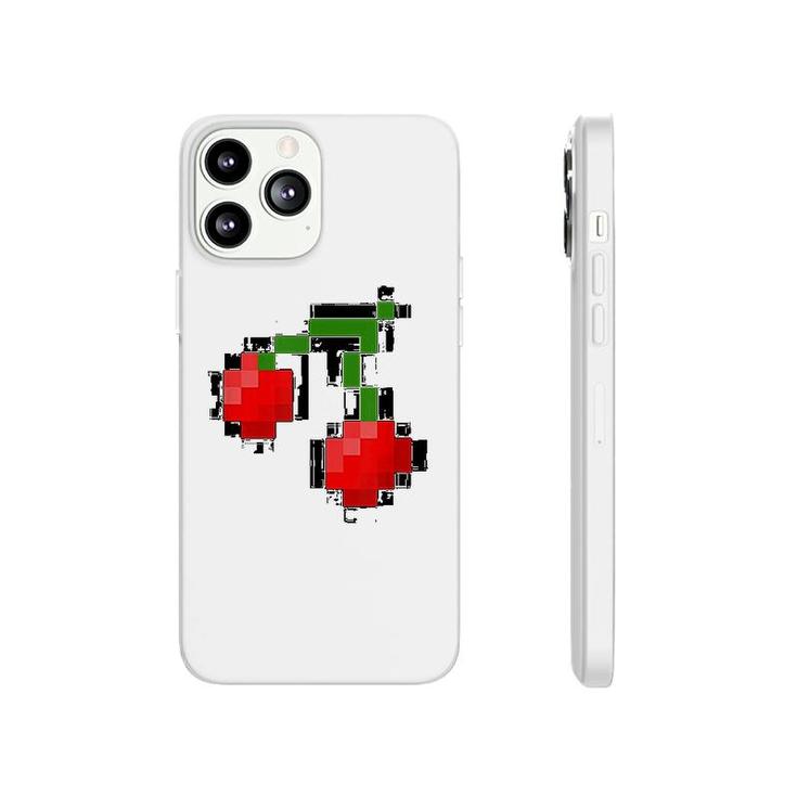 Pixel Cherries  8 Bit Video Game Graphic Phonecase iPhone