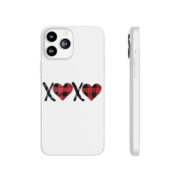 Plaid Heart Valentines Day Phonecase iPhone