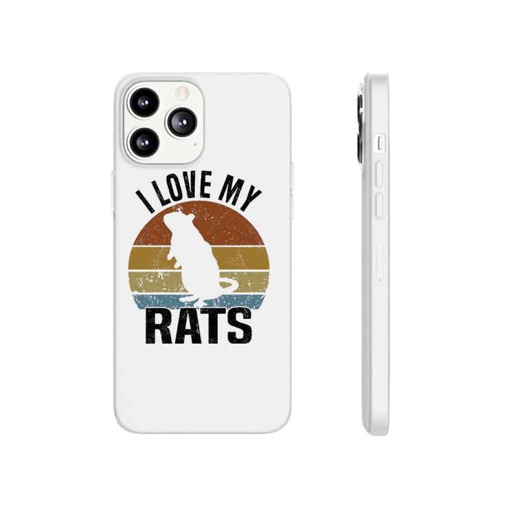 Rat Rats Pet Lover Vintage Retro Phonecase iPhone
