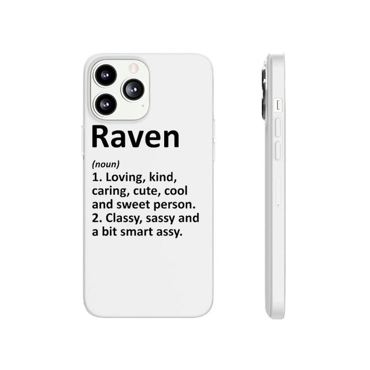 Raven Definition Personalized Name Funny Birthday Gift Idea Phonecase iPhone
