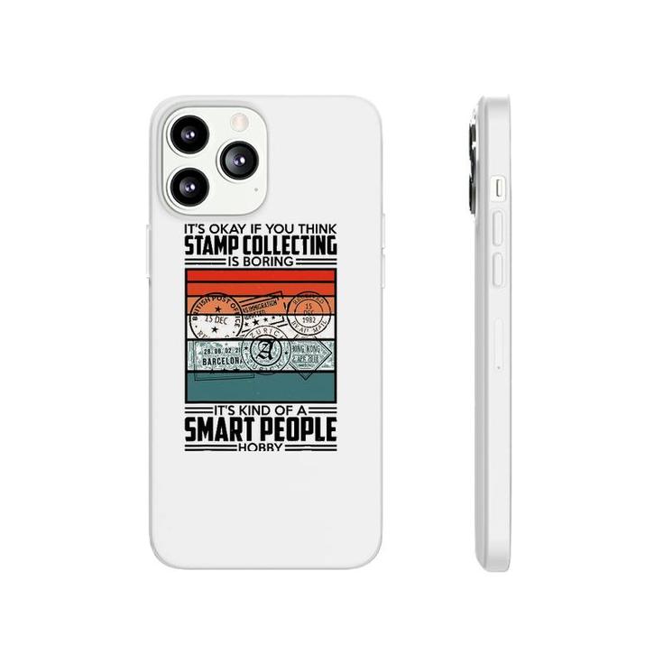 Retro Fun Stamp Collecting Design For Postal Stamp Collector Phonecase iPhone