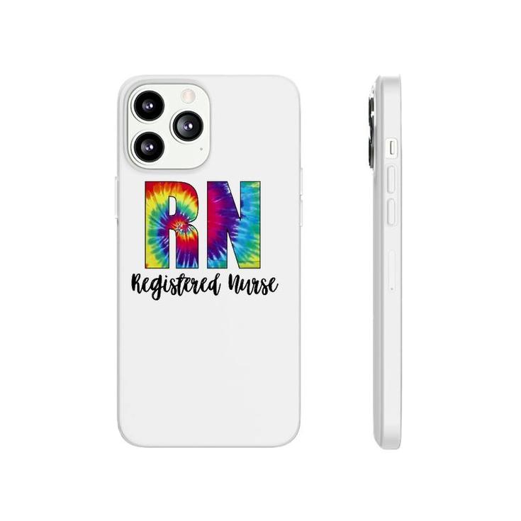 Rn Tie Dye Registered Nurse Colorful Text Phonecase iPhone
