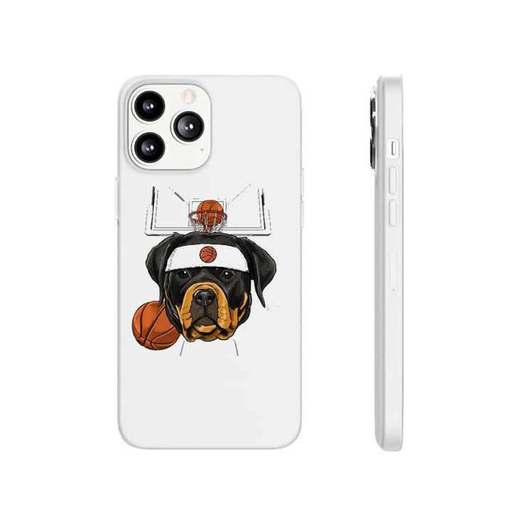 Rottweiler Basketball Dog Lovers Basketball Player  Phonecase iPhone