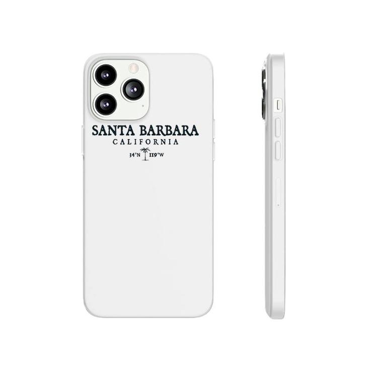 Santa Barbara California Palm Tree Surf Beach Gift  Phonecase iPhone