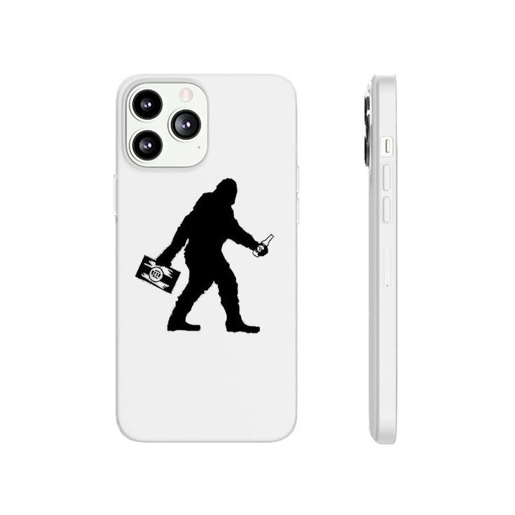 Sasquatch Bigfoot With Beer Funny Phonecase iPhone