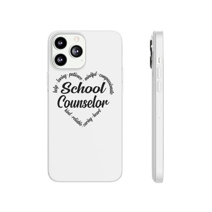 School Counselor Heart Word Cloud Phonecase iPhone