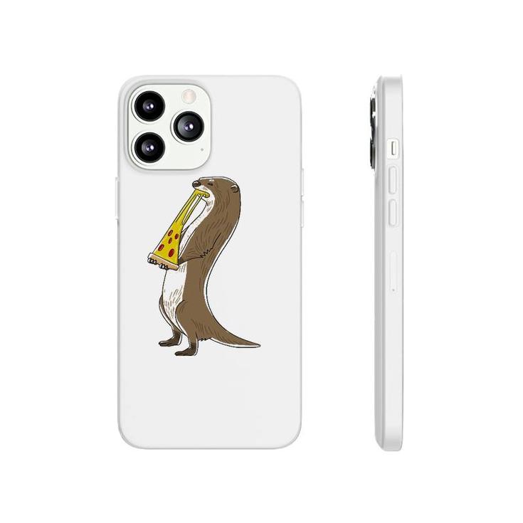 Sea Otter Eating Pizza Funny Animal Snack Food Lover Gift Phonecase iPhone