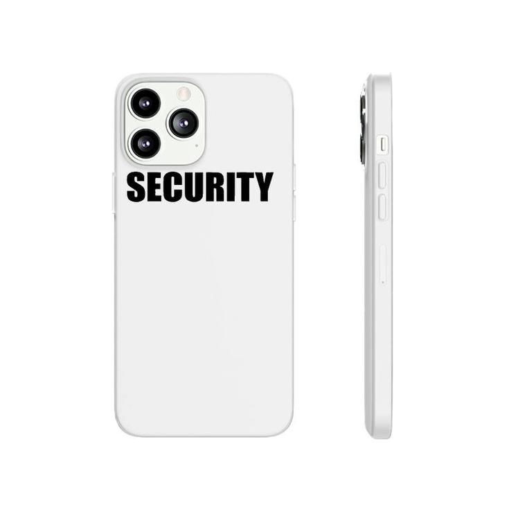 Security In Black Letter One 1 Side Only Phonecase iPhone