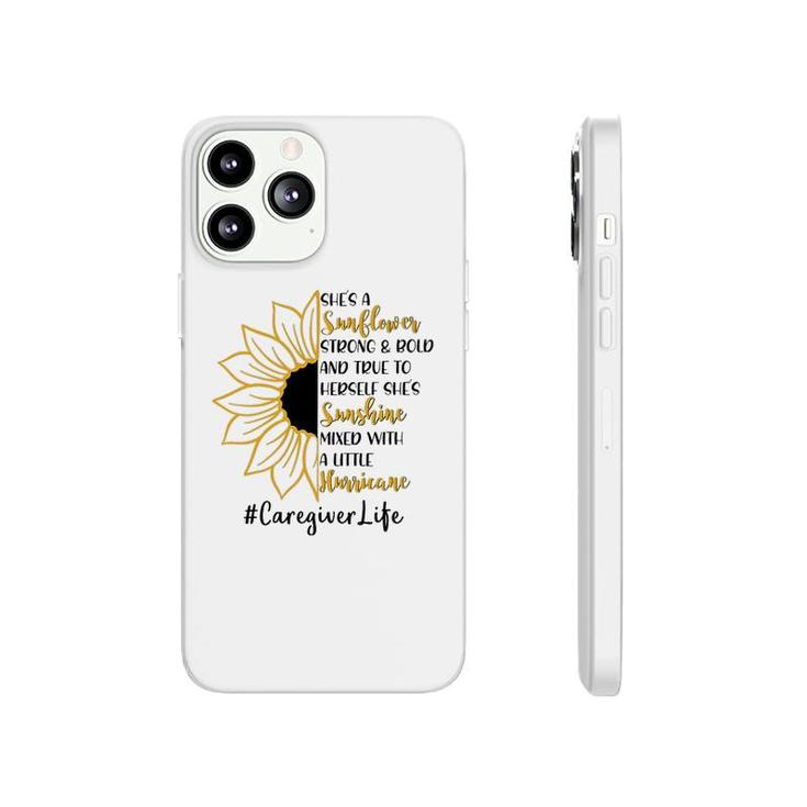 She A Sunflower Caregiver Life Phonecase iPhone