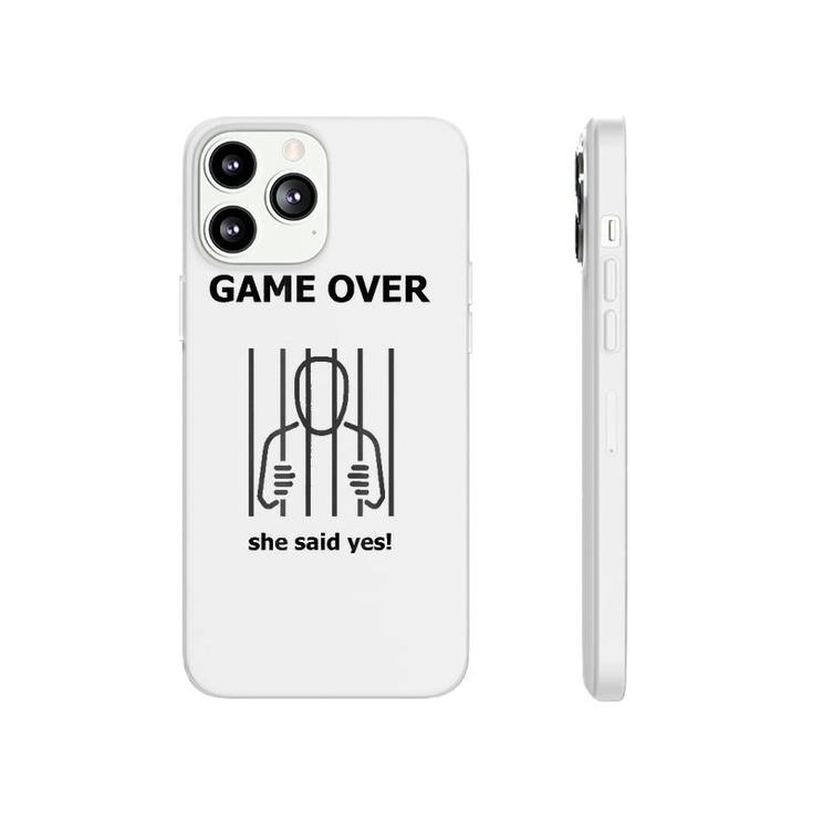She Said Yes Engagementwedding Funny Announcemen Phonecase iPhone