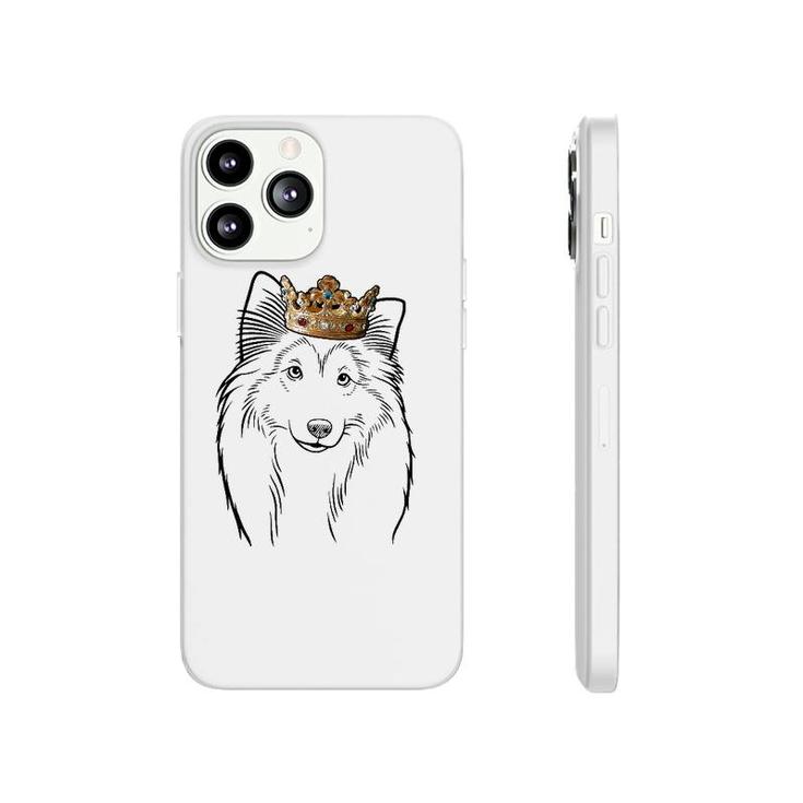 Shetland Sheepdog Wearing Crown Dog Lovers Gift Phonecase iPhone