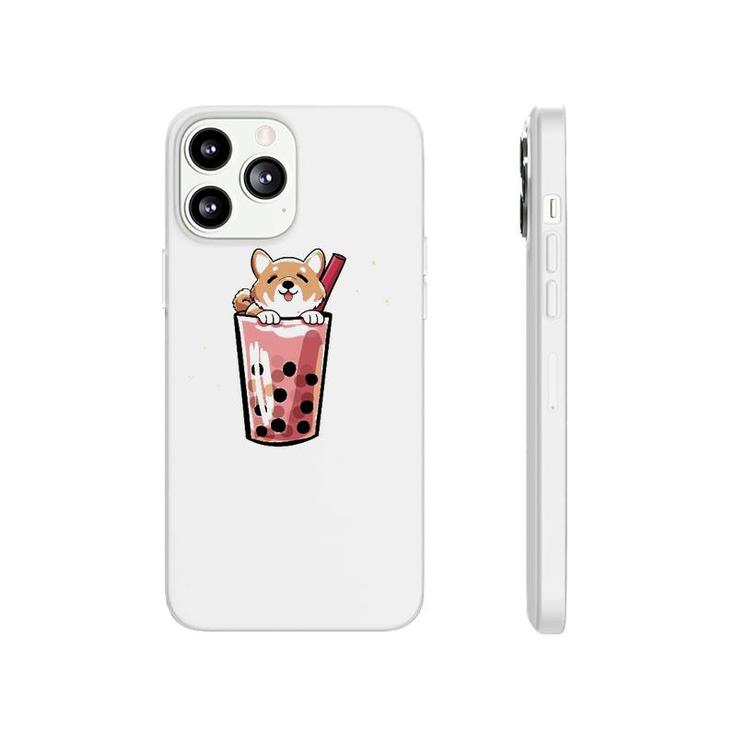 Shiba Inu Boba Bubble Milk Tea Kawaii Japanese Dog Owner Phonecase iPhone