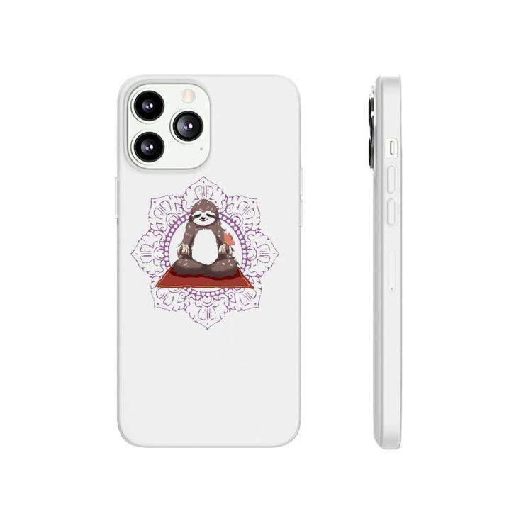 Sloth Yoga Gift I Funny Meditation Workout Tee Phonecase iPhone