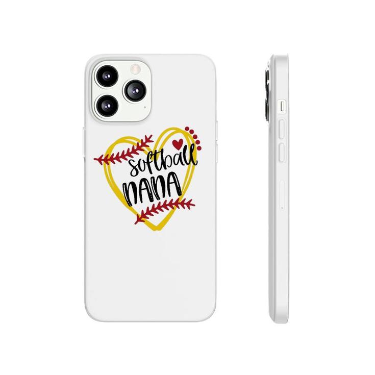 Softball Nana Heart Player Phonecase iPhone