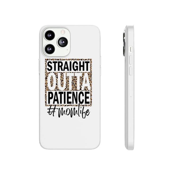 Straight Outta Patience Cheetah Leopard Pattern Phonecase iPhone