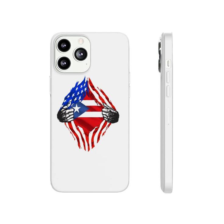 Super Puerto Rican Heritage Puerto Rico Roots Usa Flag Gift Phonecase iPhone