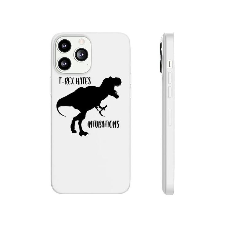 T Rex Hates Intubations Laryngoscopy Dinosaur Design Phonecase iPhone