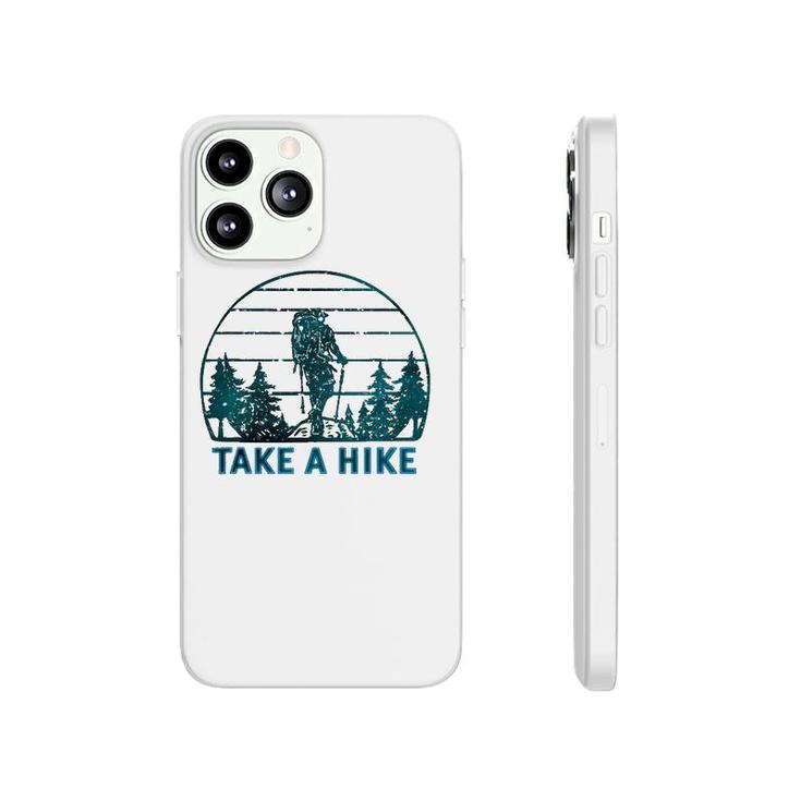 Take A Hike Beautiful Snowy Forest Hiker Phonecase iPhone