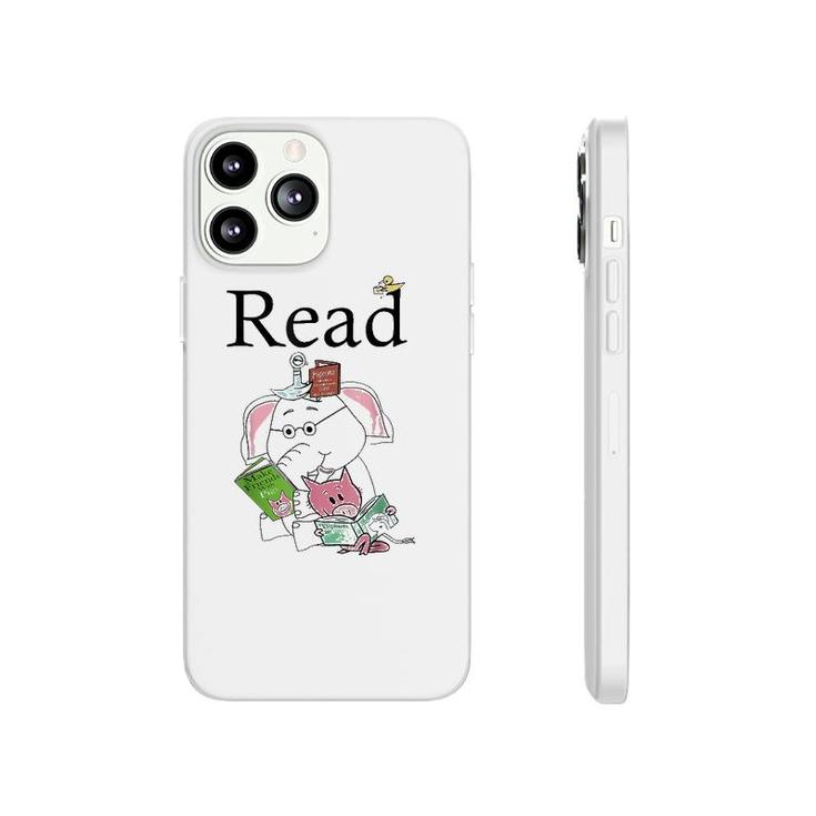 Teacher Library Read Book Club Piggie Elephant Pigeons Phonecase iPhone