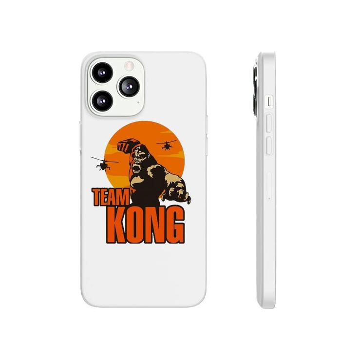 Team Kong Taking Over The City And Helicopters Sunset Phonecase iPhone