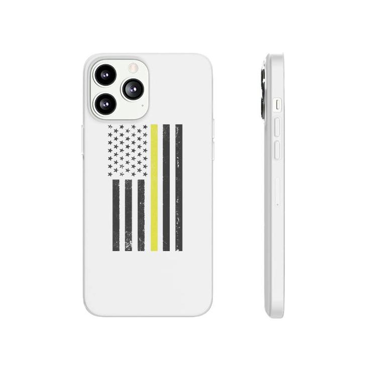 Thin Yellow Line 911 Police Dispatcher Usa Flag Pullover Phonecase iPhone
