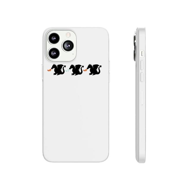 Three Fire Breathing Dragons Graphic Print Phonecase iPhone