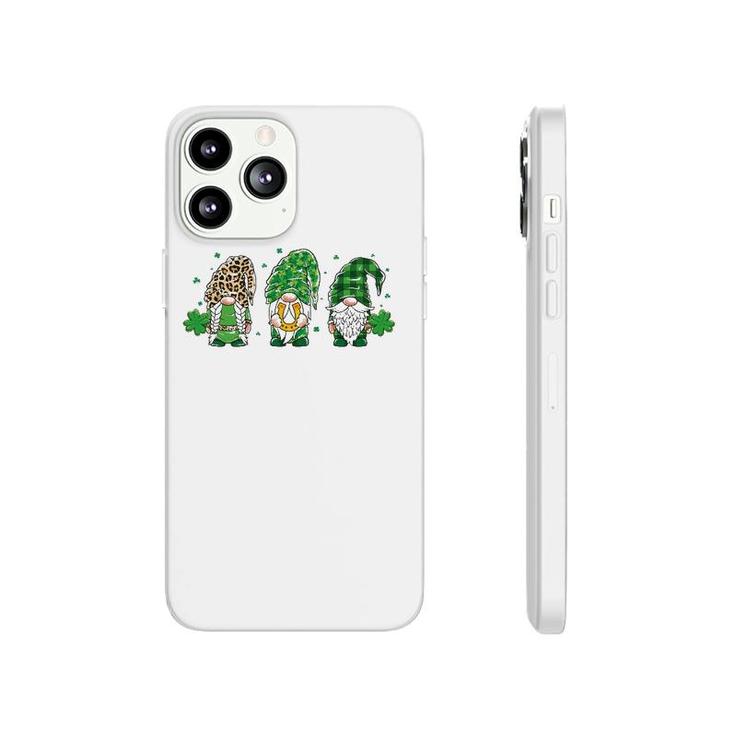 Three Gnomes Lucky Horseshoe Leopard Plaid St Patrick's Day Phonecase iPhone