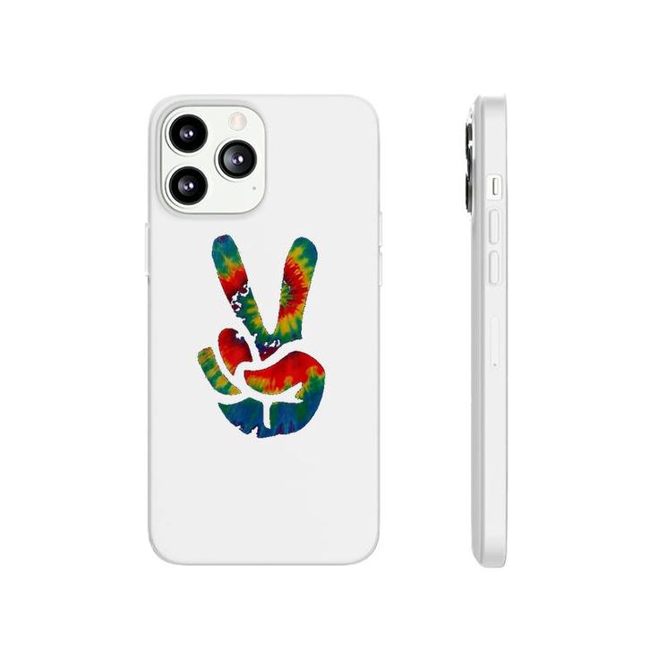Tie Dye Peace Sign Hand Hippies V Phonecase iPhone