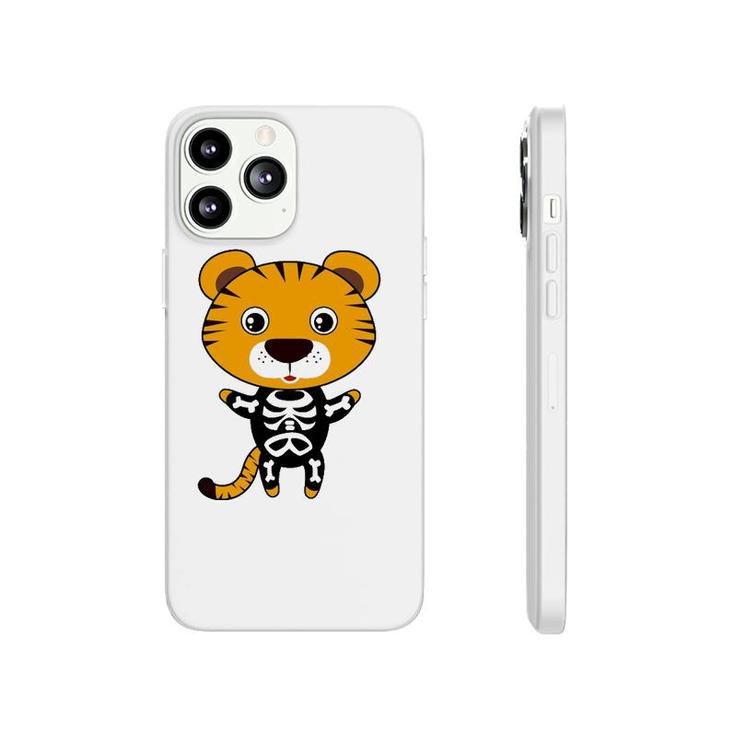 Tiger Skeleton Xray Costume Cute Easy Animal Halloween Gift Phonecase iPhone