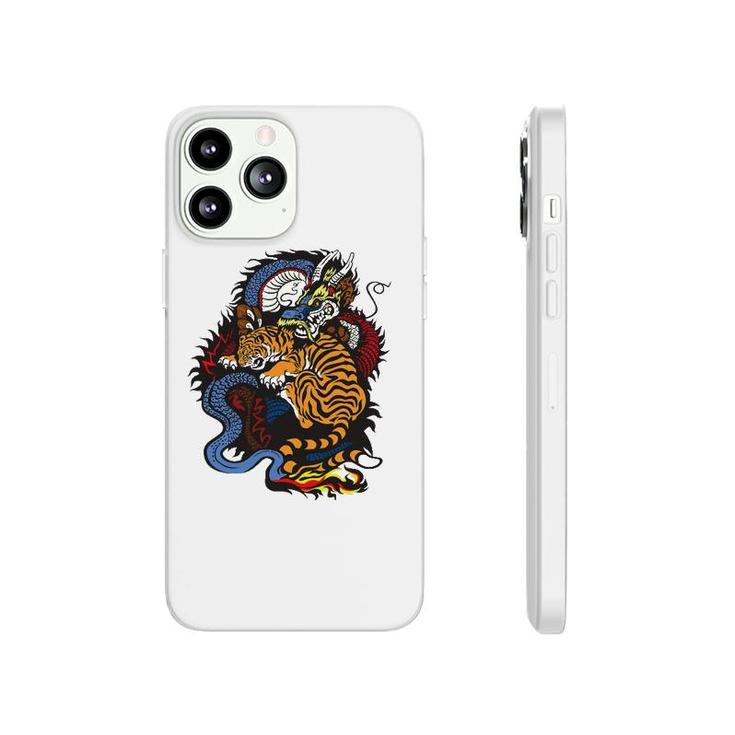Tiger Vs Dragon Lovers Gift Phonecase iPhone