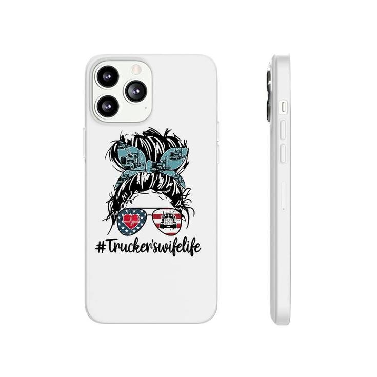 Trucker's Wife Life Messy Buns Hair Women Phonecase iPhone