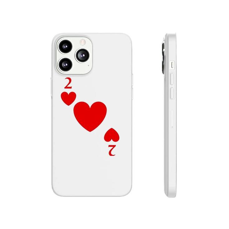 Two Of Hearts Costume Halloween Deck Of Cards Phonecase iPhone
