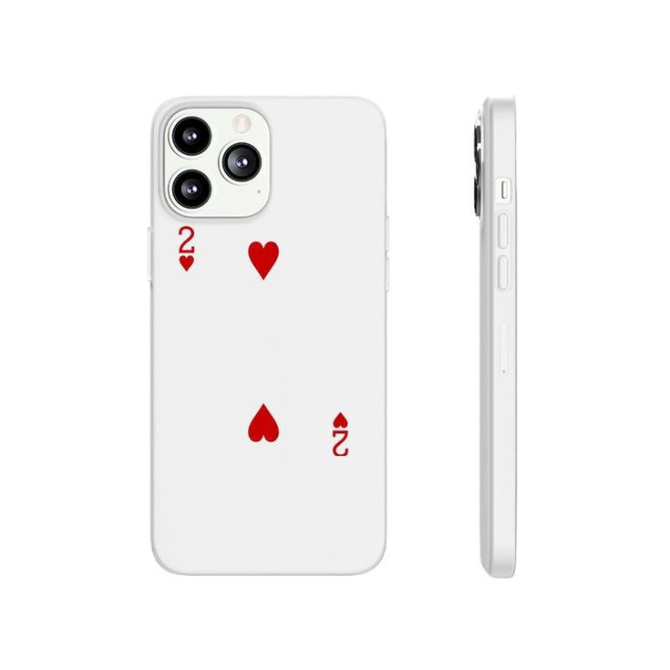 Two Of Hearts Playing Card Phonecase iPhone