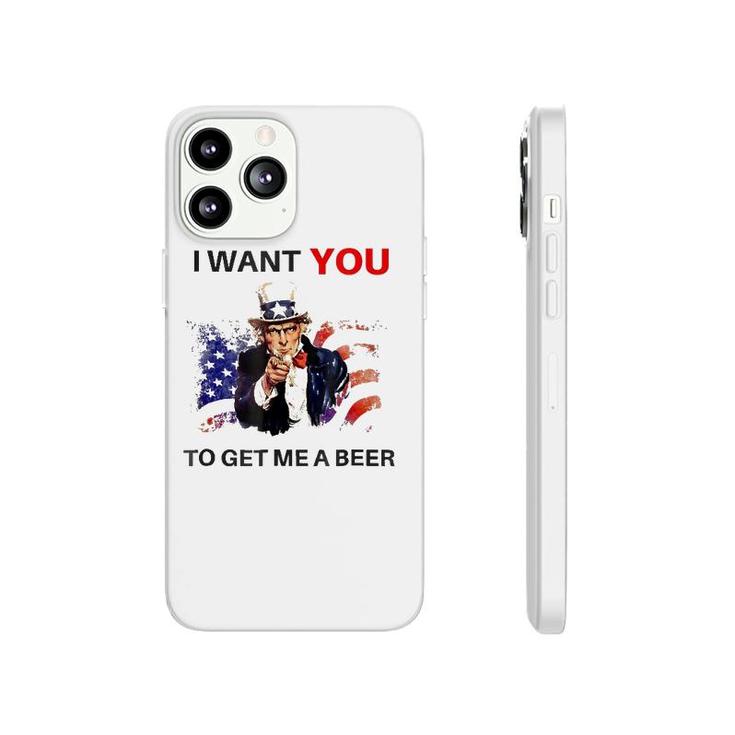 Uncle Sam Beer I Want You To Get Me A Beer Phonecase iPhone