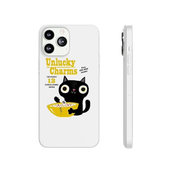 Unlucky Charms Black Cat Poster Cereal Box Phonecase iPhone