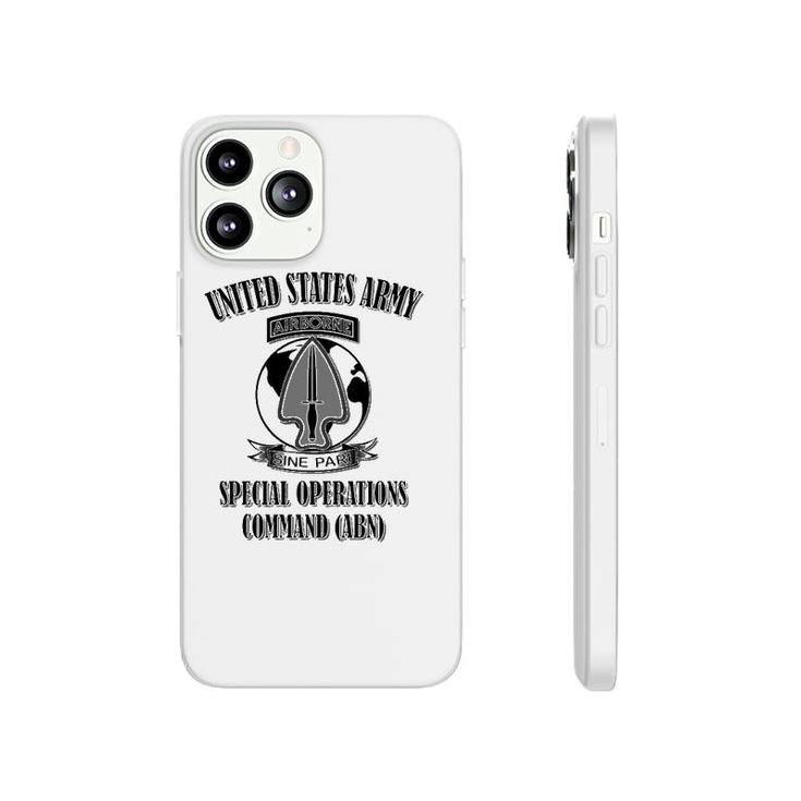 Us Army Special Operations Command Abn Back Design  Phonecase iPhone
