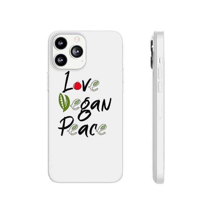 Vegan Power Love Vegan Peace Phonecase iPhone