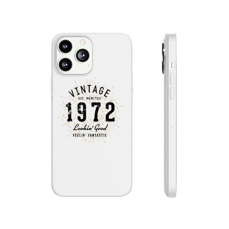 Vintage 50Th Birthday Born In 1972  Phonecase iPhone