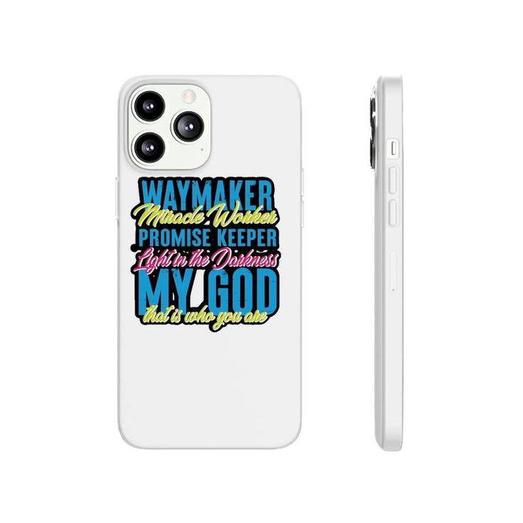Way Maker Miracle Worker Graphic Design For Christian Phonecase iPhone