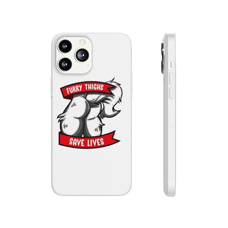 Wolf Furry Thighs Save Lives Proud Furry Pride Fandom Phonecase iPhone