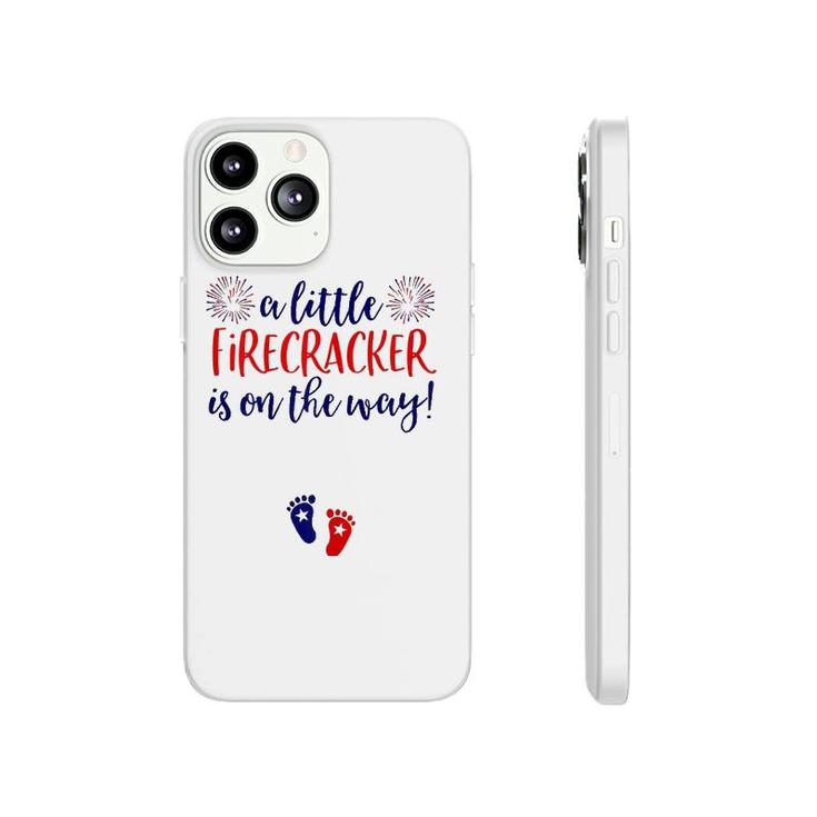 Womens 4Th Of July Pregnancy Announcement Couples Baby Reveal Phonecase iPhone