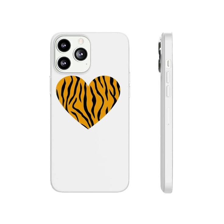 Womens Cool Animal Tiger Print Heart Valentine Phonecase iPhone