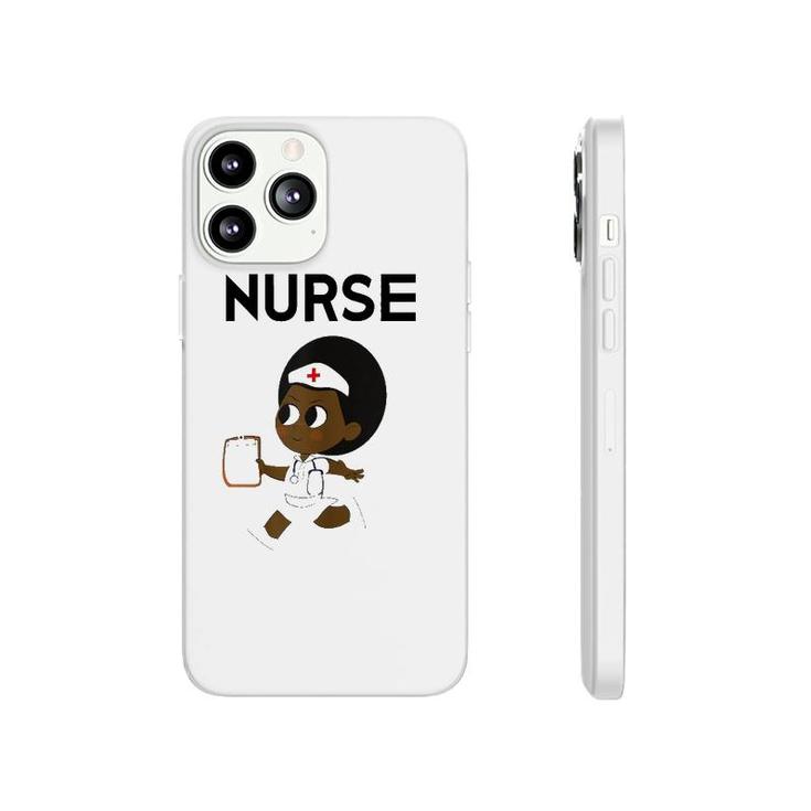Womens Rn Cna Lpn Nurse Gifts Black Nurses Phonecase iPhone
