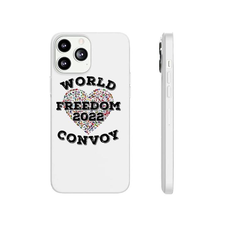 World Freedom 2022 Convoy Classic Canadian Truckers Support Phonecase iPhone