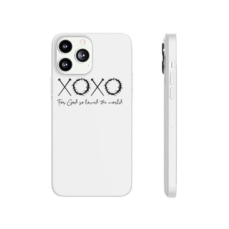 Xoxo For God So Loved The World Easter Love Letters V-Neck Phonecase iPhone