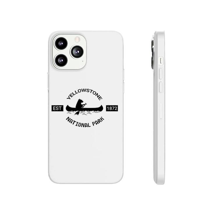 Yellowstone National Park Bear Canoe Silhouette Phonecase iPhone