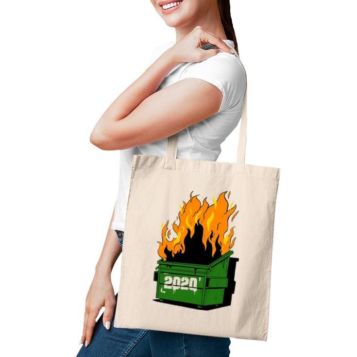 2020 Burning Dumpster Funny Fire Tote Bag