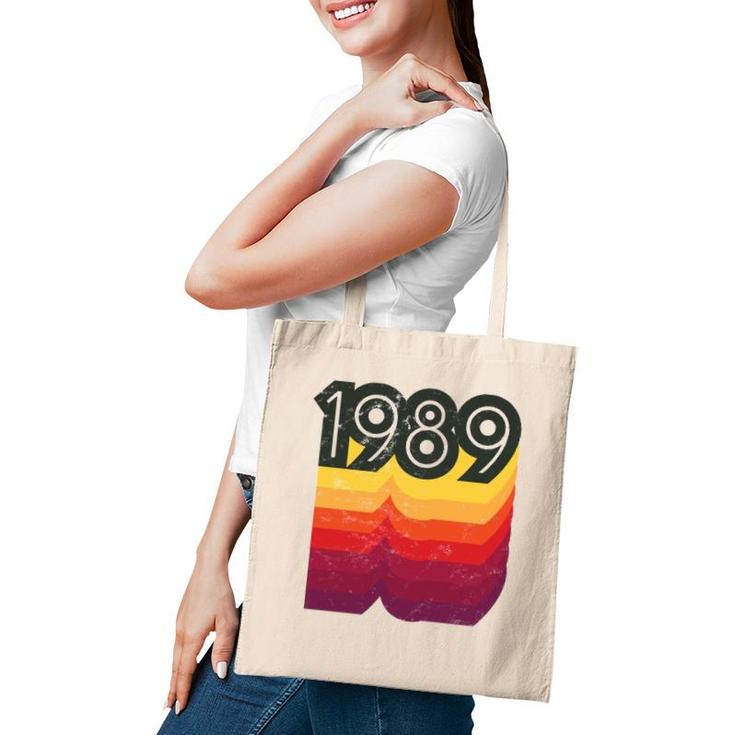 80S Style Retro 33Rd Birthday Vintage 1989 Gift Tote Bag