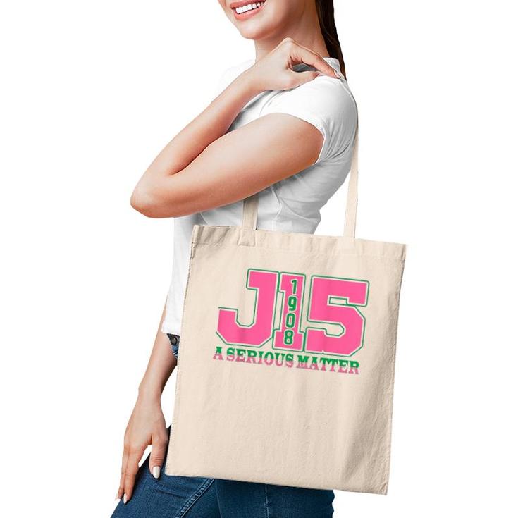 Aka Women J15 Founders' Day 1908 A Serious Matter Pink Green Tote Bag
