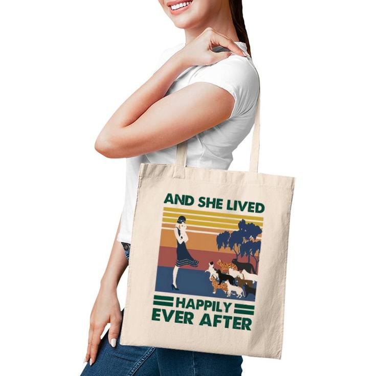 And She Lived Happily After Ever Cat Tote Bag